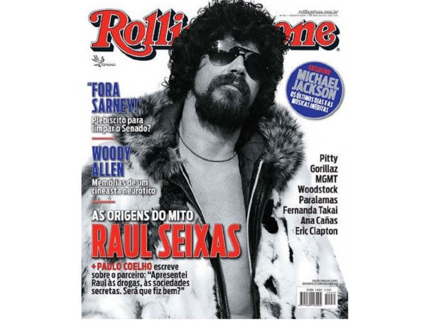 Raul Seixas na capa de Rolling Stone