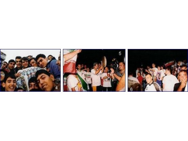 La victoria contra Irak y la derrota contra Bahrein en octubre de 2001 dieron lugar a una enardecida violencia donde se escuchaba el slogan '¡Muerte a los mollahs!'