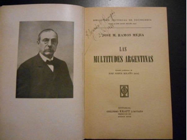 Libro 'Las multitudes argentinas', de Ramos Mejía, 1899.