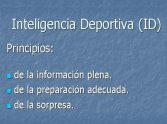 ¿Qué es la Inteligencia Deportiva?