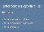 ¿Qué es la Inteligencia Deportiva?