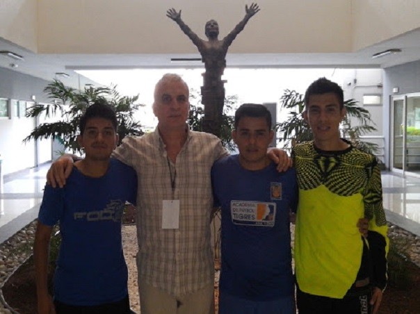 Arturo Barrientos, Tulio Guterman, Rodrigo Reyna y Rodrigo Garza. Monterrey, octubre de 2014 