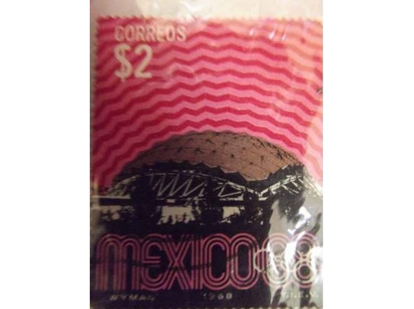 Sello postal XIX Juegos Olímpicos México 1968