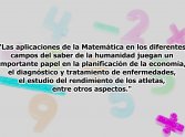 La Matemática aplicada a la Cultura Física