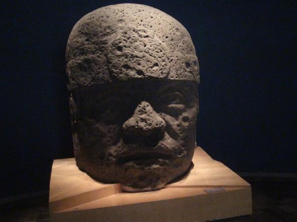 Cabeza Olmeca (Museo de Antropología, Ciudad de México)