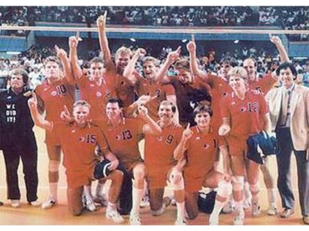 Seleção norte-americana campeã olímpica em 1984