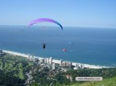 Uma visão panorâmica do vôo livre no Rio de Janeiro